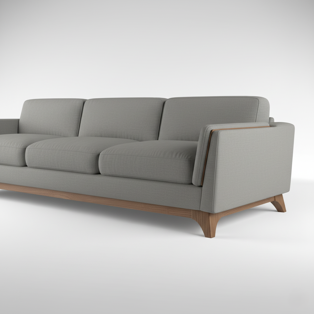 L Shape Sectional Luxury Sofa for Home Furniture and Luxury with High Density Foam Modern Sofa for Living Room