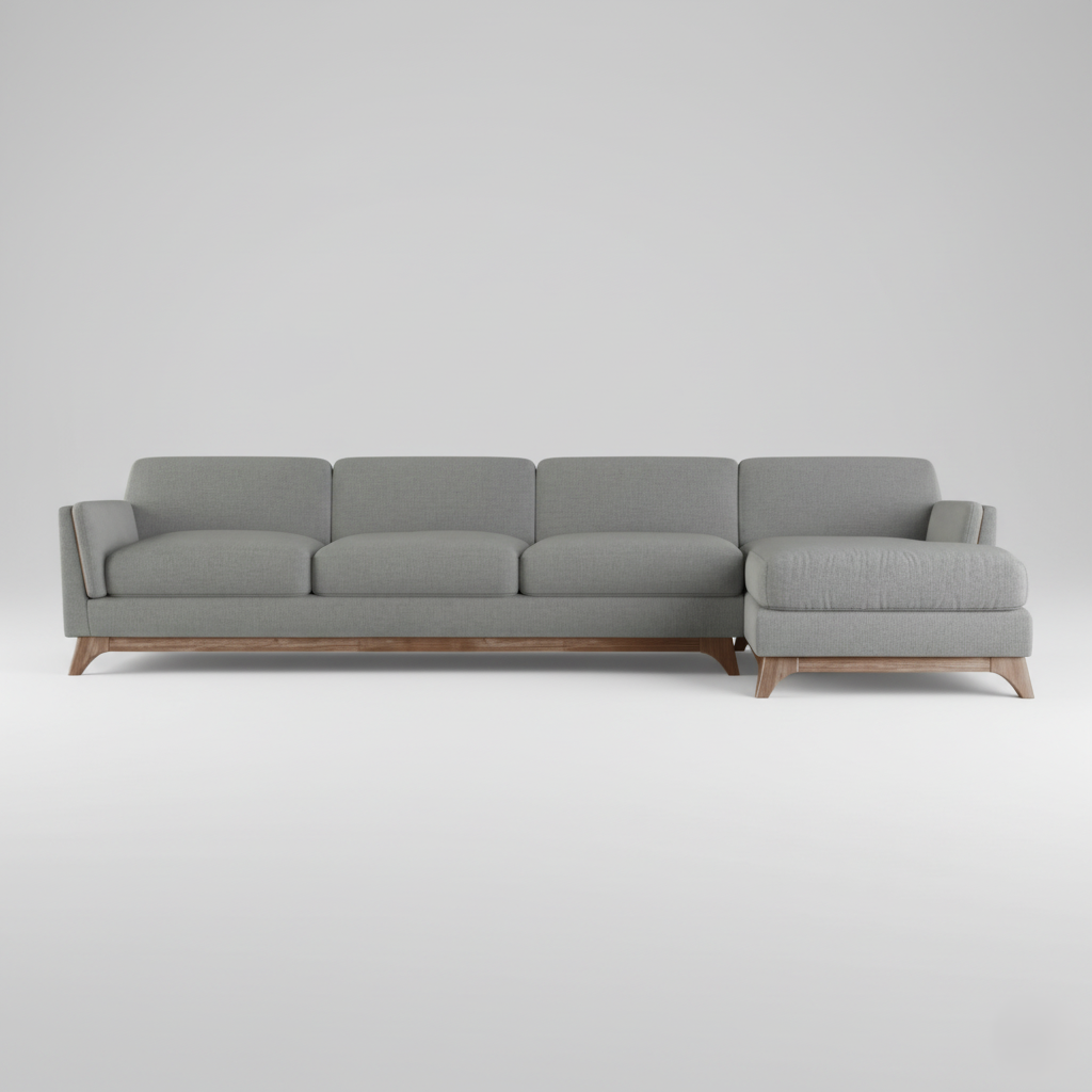 L Shape Sectional Luxury Sofa for Home Furniture and Luxury with High Density Foam Modern Sofa for Living Room