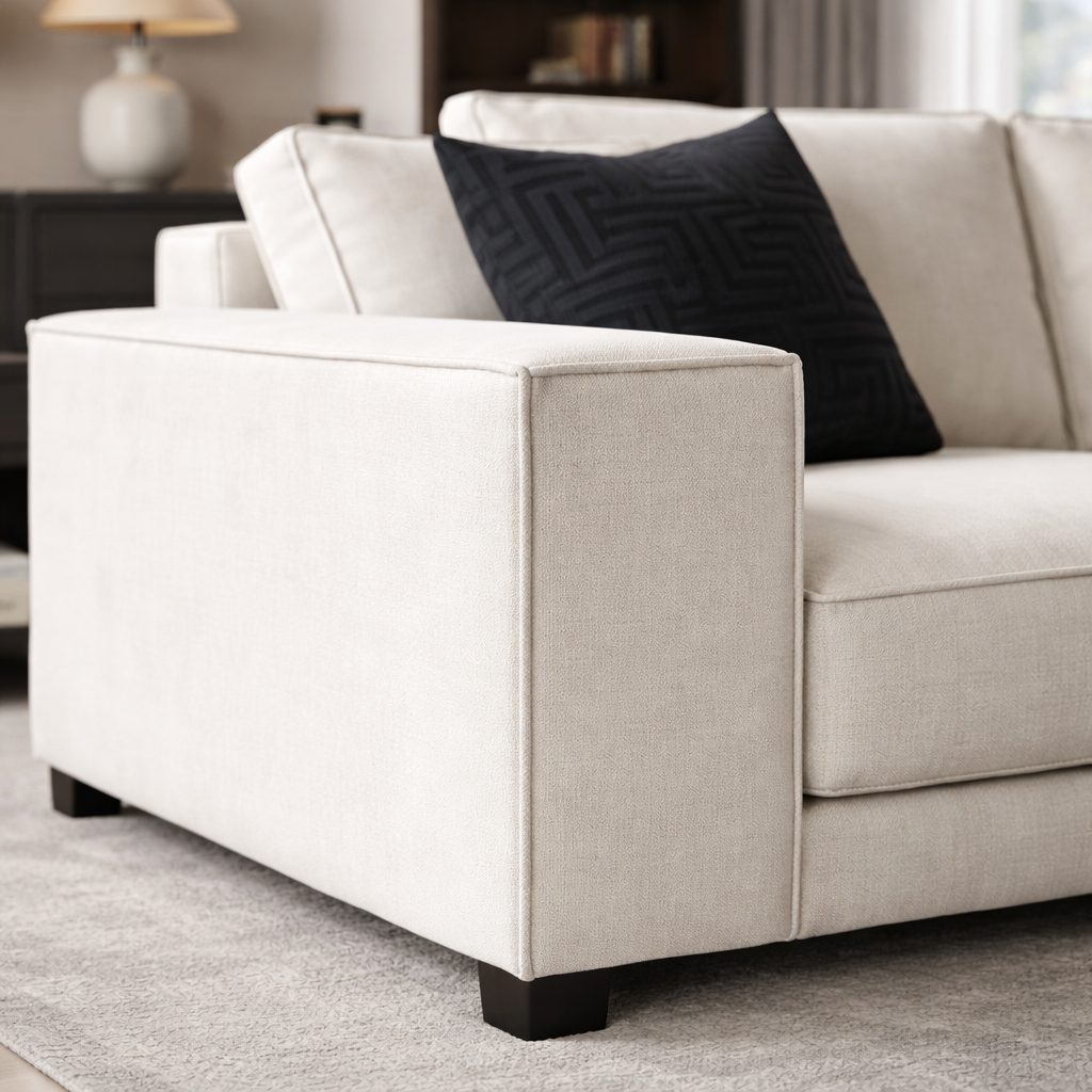 L-Shape sofa Modern Design Durable and Comfort Seating & Support Padded Perfect for living Room