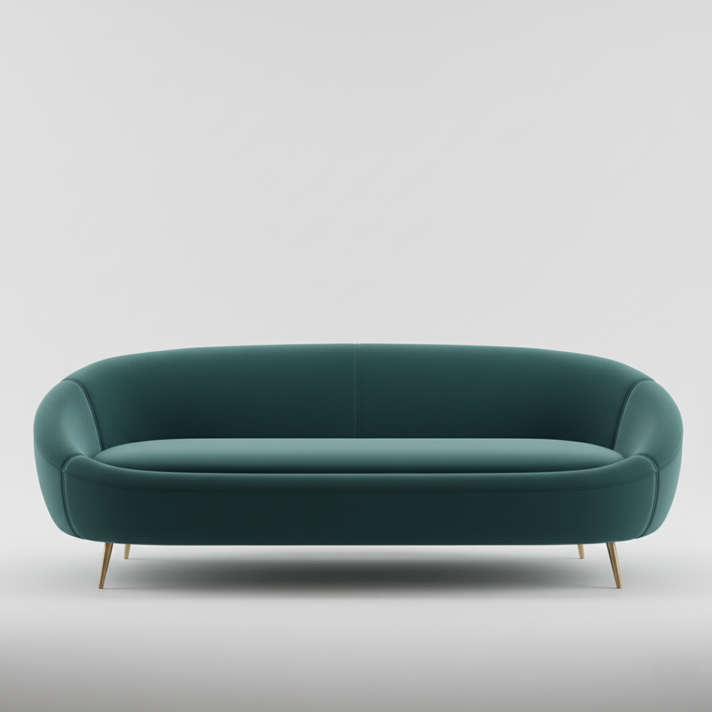 3 Seater & Sofa For Home Furniture, Upholstery Leatherette Modern And Durable Design For Living Room and Office- Green