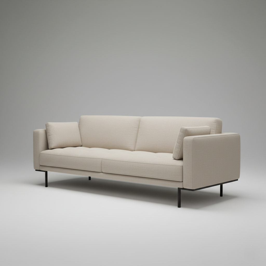 3 Seater sofa for Home Furniture Made in Marandi wood with upholstery fabric and Soft Seating Comfort Foam for Living Room