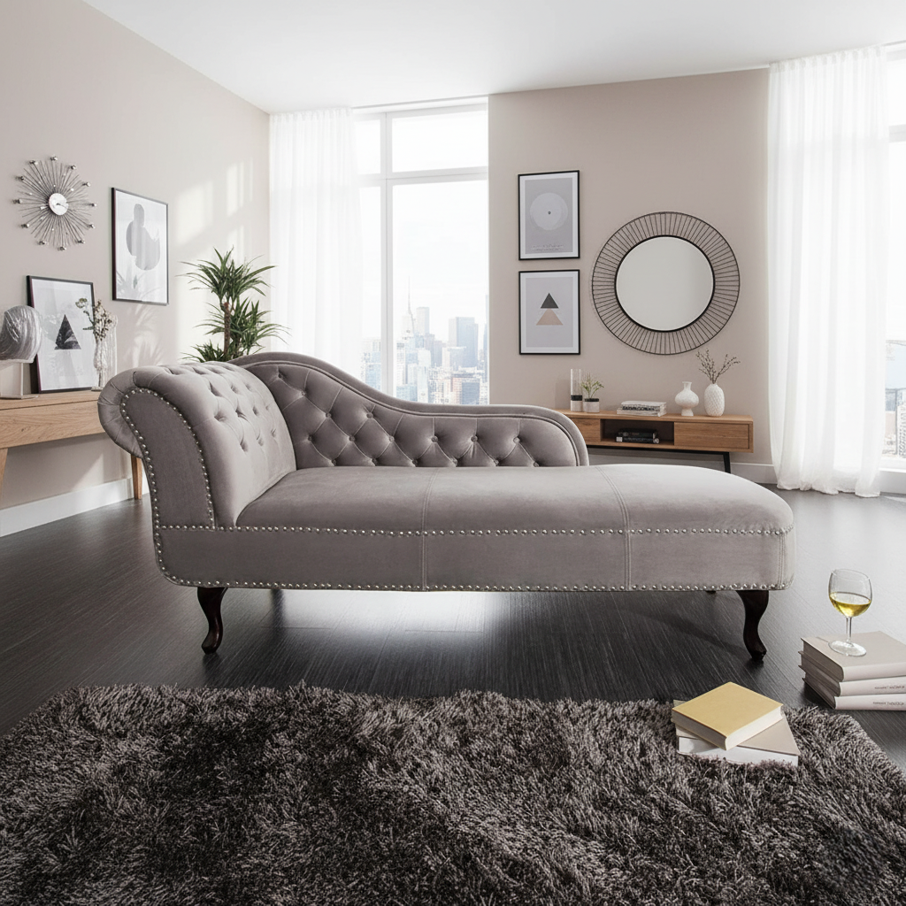চেস্টারফিল্ড লাউঞ্জ সোফা হোম আসবাবের জন্য আধুনিক ডিজাইন এবং প্রিমিয়াম মানের গৃহসজ্জার সামগ্রী