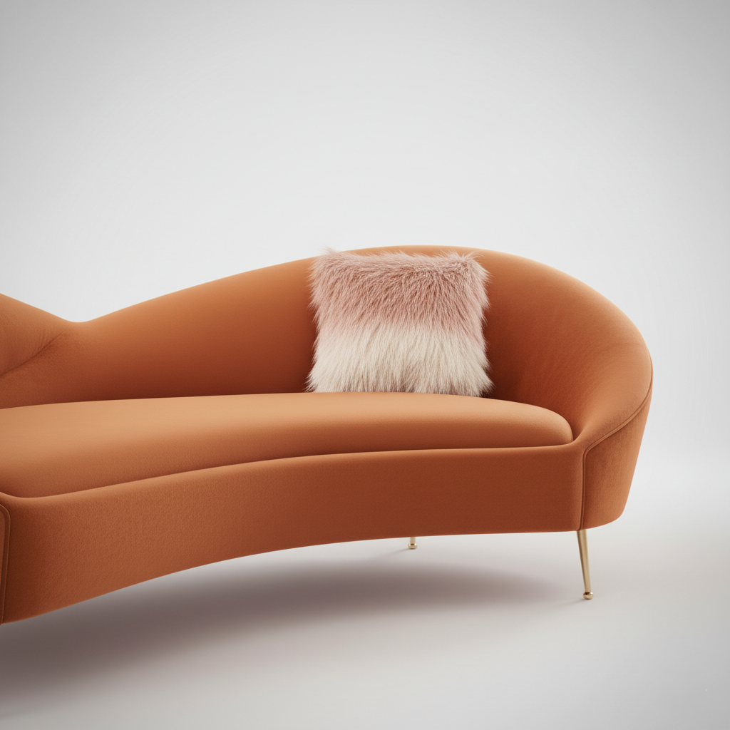 3 Seater Sofa, Elegant Curves, Rich Velvet, Golden Legs, A Plush, Inviting Statement Piece For Modern Luxury