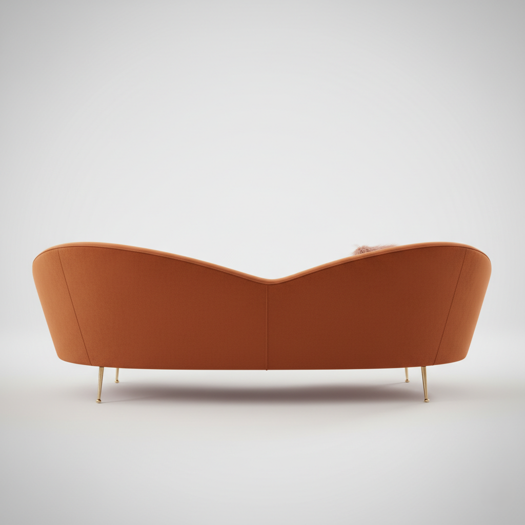 3 Seater Sofa, Elegant Curves, Rich Velvet, Golden Legs, A Plush, Inviting Statement Piece For Modern Luxury