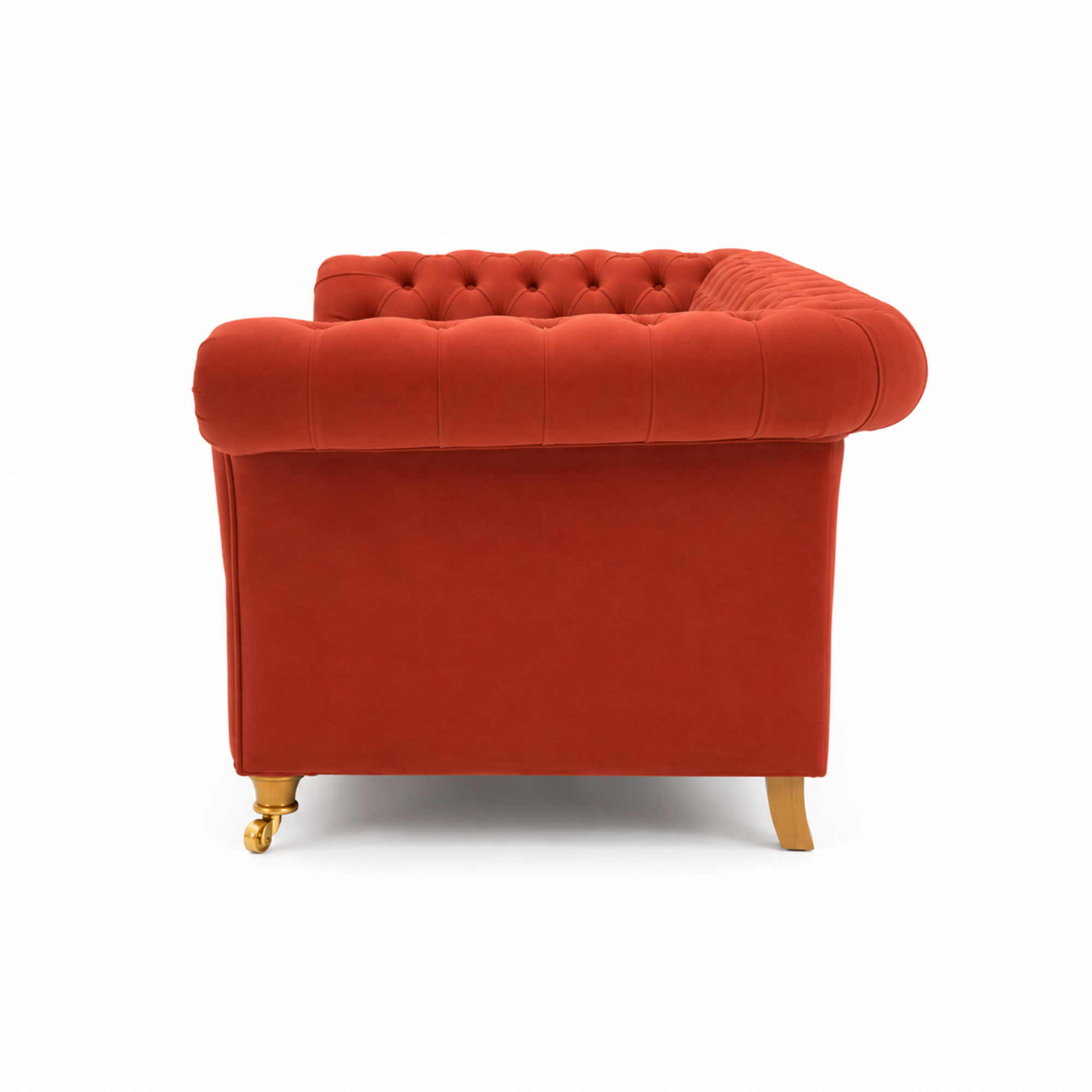 3 Spacious Seater chesterfield sofa Premium Quality Sofa and Suede fabric Durable & Comfortable Padded Perfect for living Room-Pink