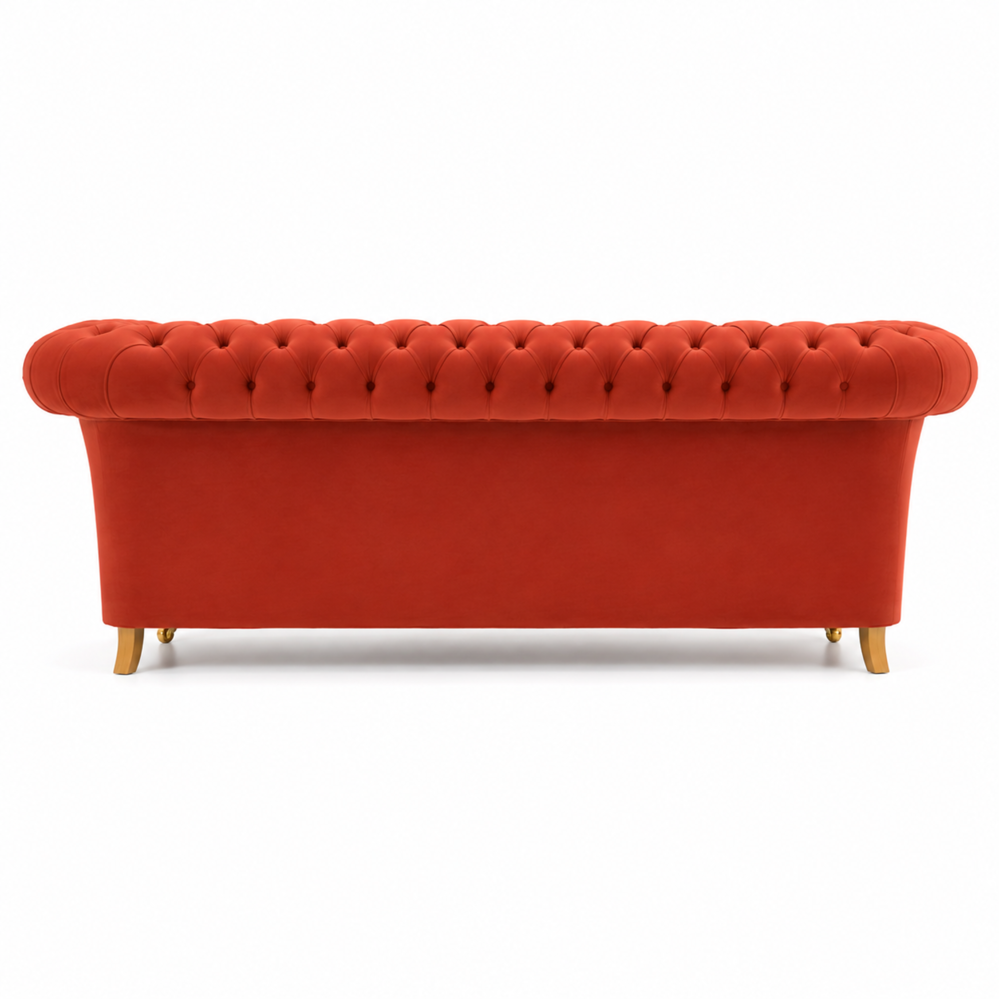 3 Spacious Seater chesterfield sofa Premium Quality Sofa and Suede fabric Durable & Comfortable Padded Perfect for living Room-Pink