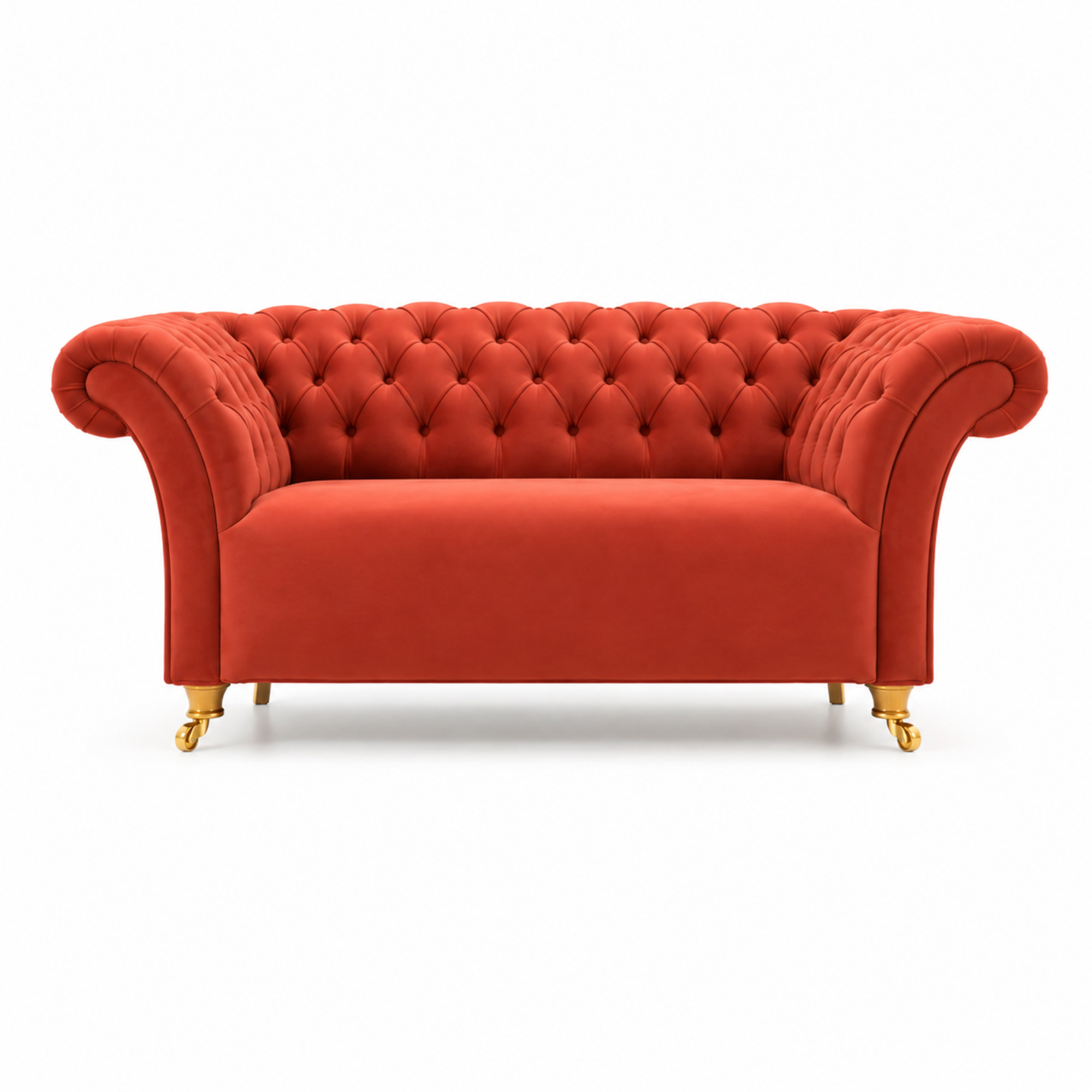3 Spacious Seater chesterfield sofa Premium Quality Sofa and Suede fabric Durable & Comfortable Padded Perfect for living Room-Pink