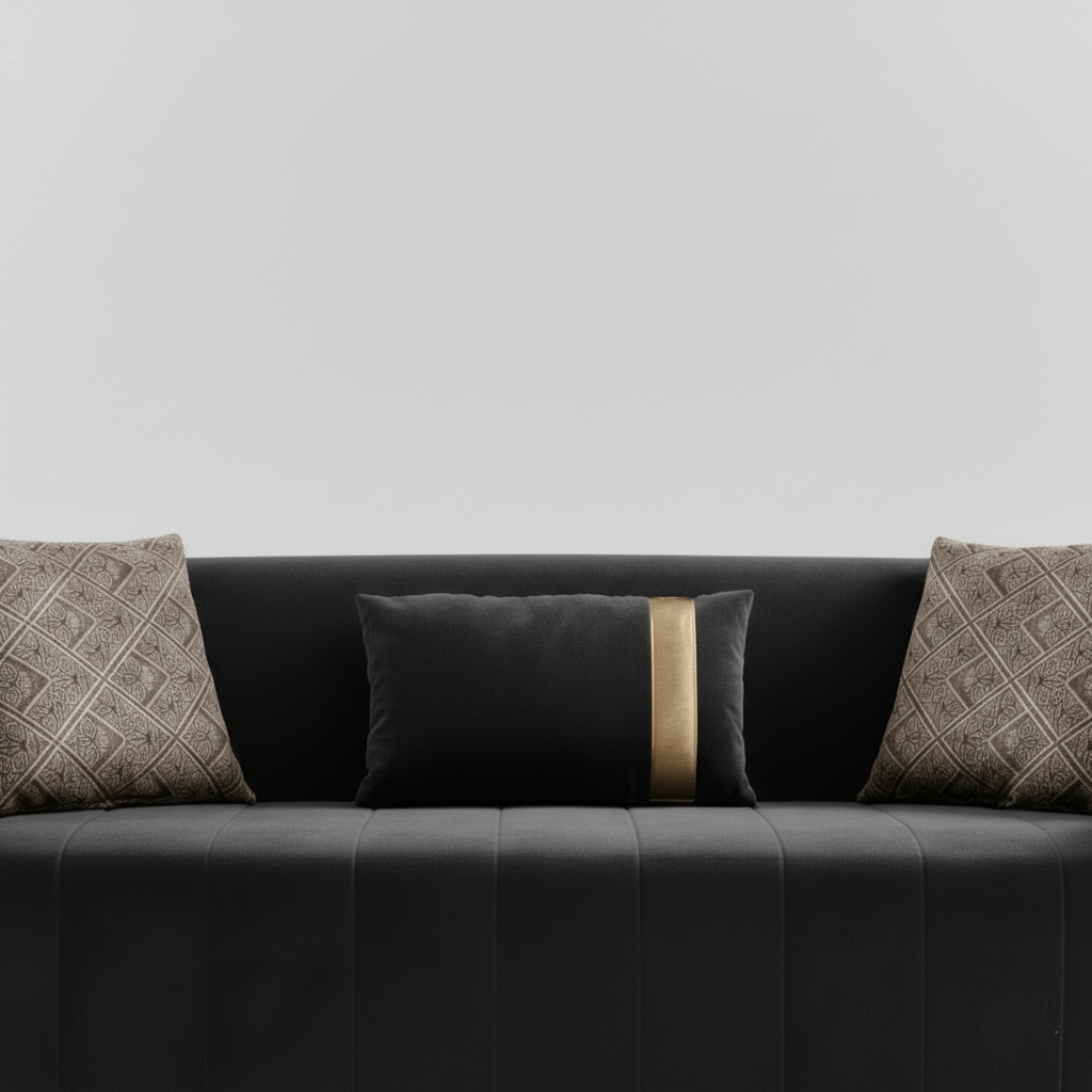 3 सीटर सोफा आधुनिक डिजाइन और मखमली कपड़े से बना, टिकाऊ और आरामदायक, गद्देदार, लिविंग रूम के लिए बिल्कुल सही