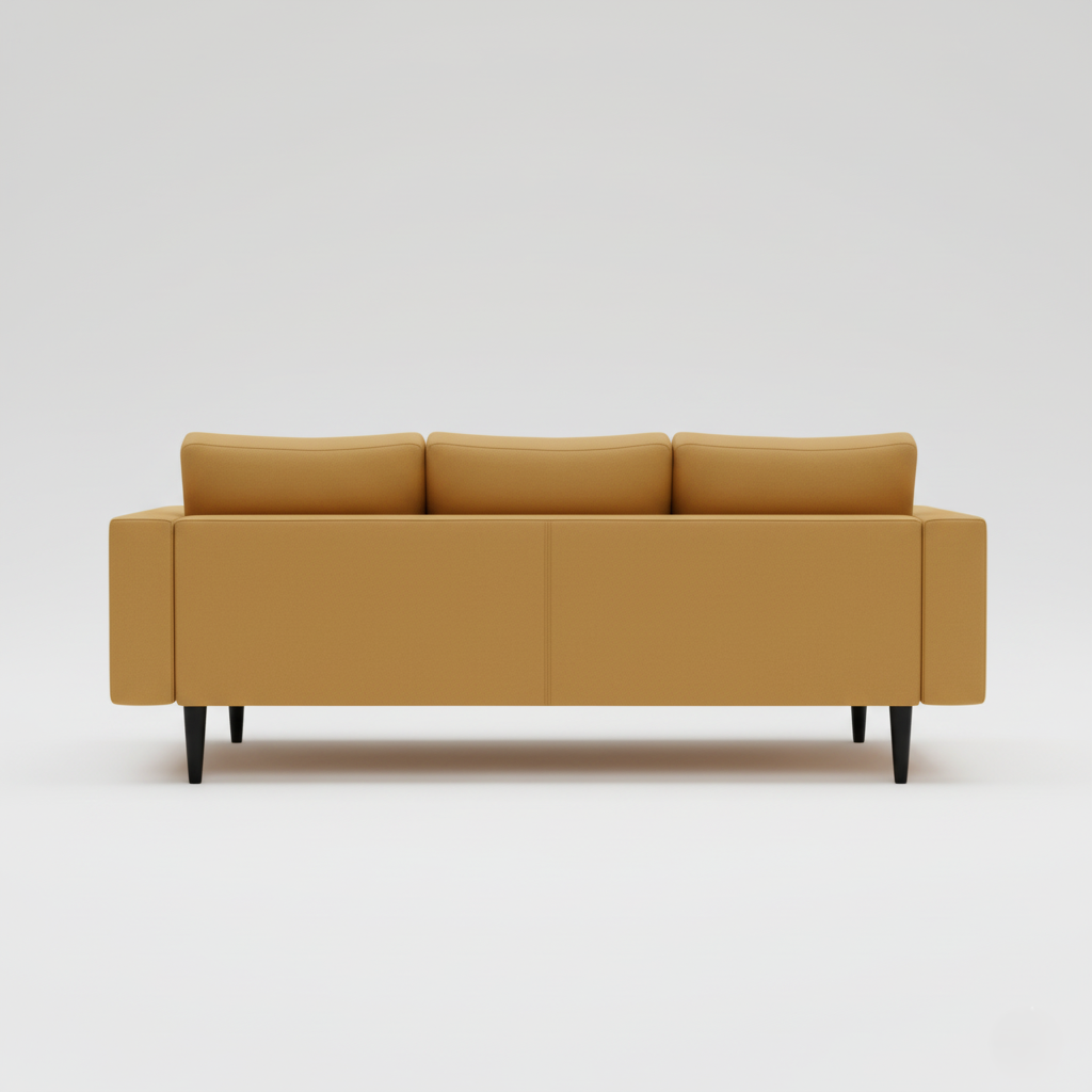 3 सीटर सोफा आधुनिक डिजाइन और असबाब कपड़े टिकाऊ और आरामदायक गद्देदार लिविंग रूम के लिए बिल्कुल सही