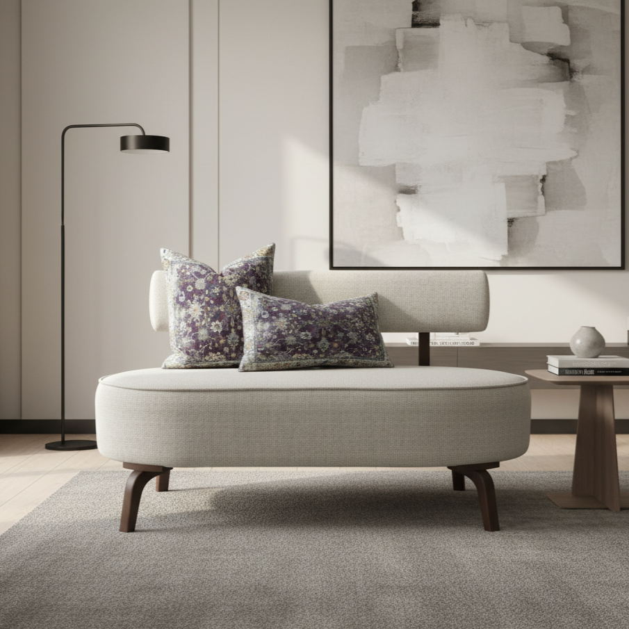 Luxurious and Modern 2-Seater Sofa with Elegant Design and Premium Upholstery for Contemporary Living Room and Home