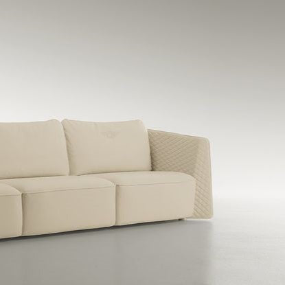 3 Seater Sofa For Home and Furniture Leatherette Upholstery Modern and Durable Design for Living Room-White