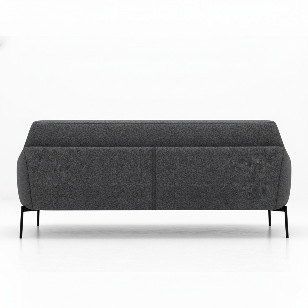 3 Seater & Sofa For Home Furniture, Upholstery Fabric Premium and Durable Design For Living Room and Office- Dark Grey