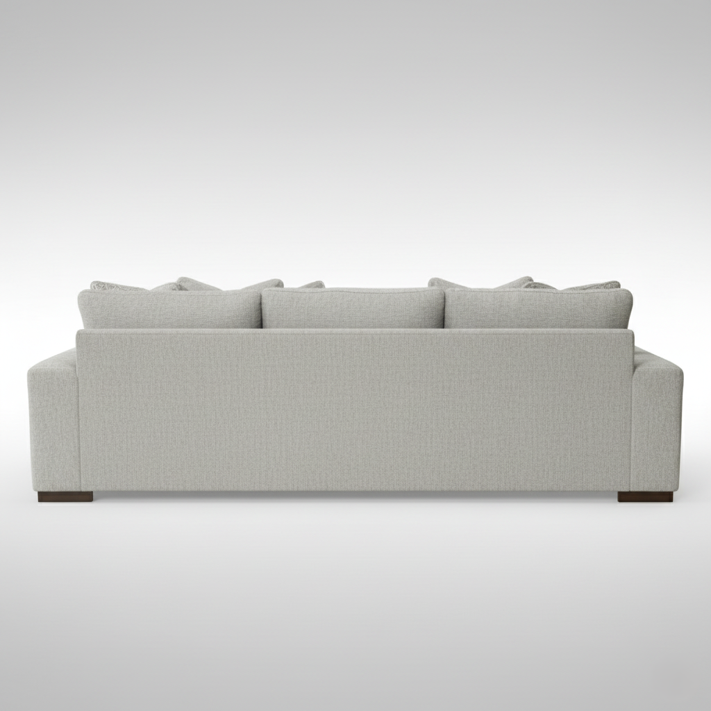 3 Seater Sofa For Home Furniture, Upholstery Fabric Premium And Durable Design For Living Room and Hall-Light Grey