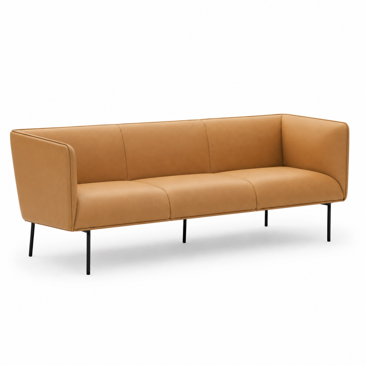 3-Seater Sofa For Home Furniture Modern Design Upholstery Pu Leatherette and Comfortable Seating for Living Room