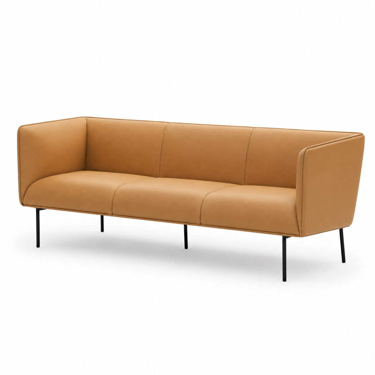 3-Seater Sofa For Home Furniture Modern Design Upholstery Pu Leatherette and Comfortable Seating for Living Room