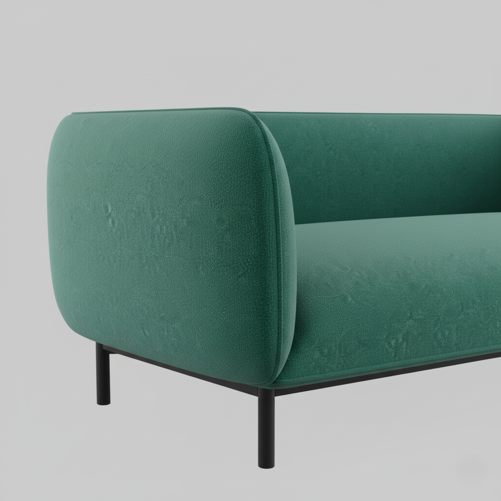 3 Seater Sofa For Home Furniture Upholstery Fabric Premium & Durable Design For Living Room-Green