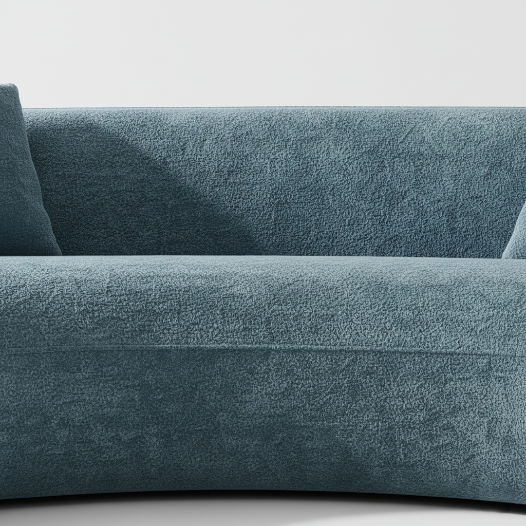 4 Seater Sofa For Home Furniture Upholstery Velvet Modern And Durable Design For Living Room -Blue