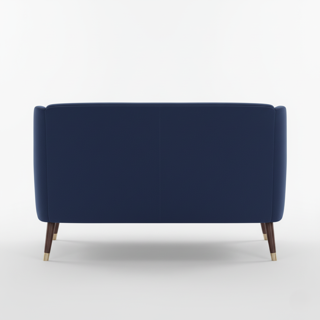 2 Seater Sofa For Home Furniture Upholstery Velvet Premium Comfortable & Sofa & Durable Design For Living Room -Navy Blue