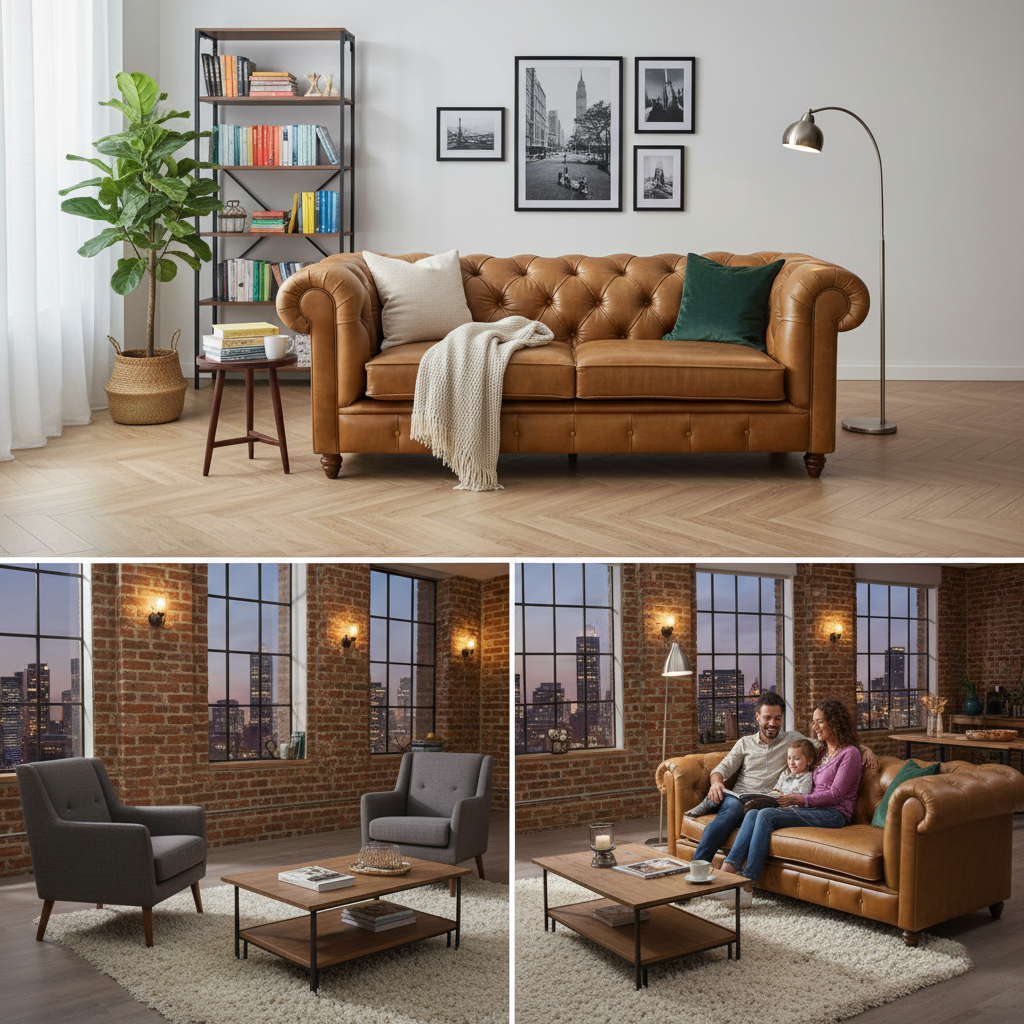 Large Chesterfield 2 Seater Sofa for Upholstery PU Leatherette Modern Comfortable Durable Tufted Back Design For Living and Drawing Room