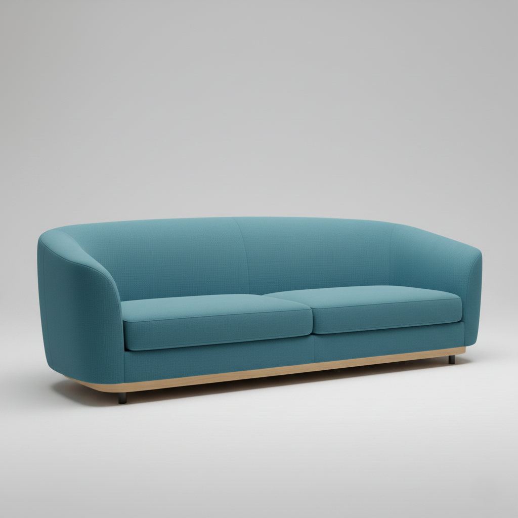 Premium Modern 3-Seater Living Room Sofa | Elegant Minimalist Design, Plush Comfort Seating, Strong Wooden Frame, Premium Fabric Finish