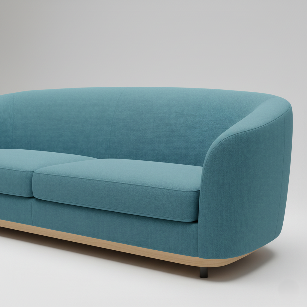 Premium Modern 3-Seater Living Room Sofa | Elegant Minimalist Design, Plush Comfort Seating, Strong Wooden Frame, Premium Fabric Finish