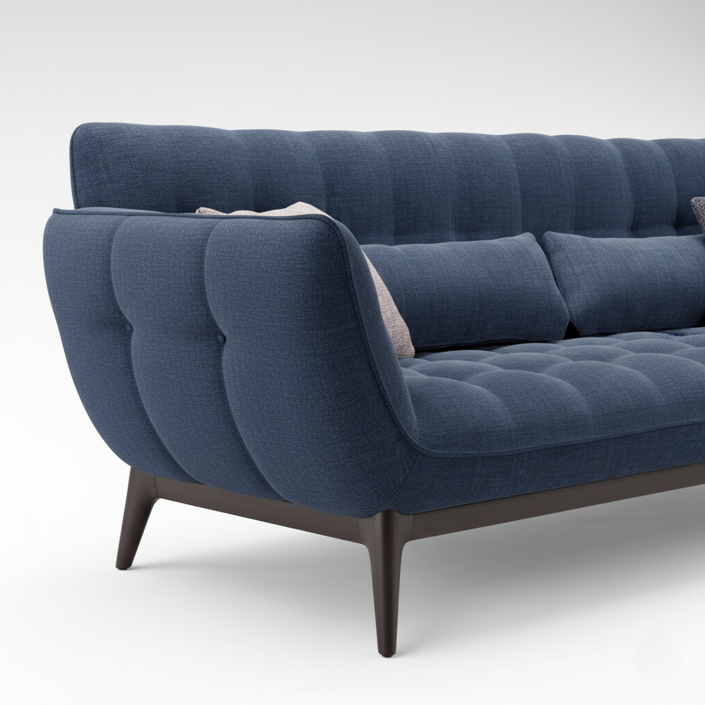 Luxury 3-Seater Premium Sofa for Living Room | Modern Design, Upholstery Fabric, A-Class Wood Construction