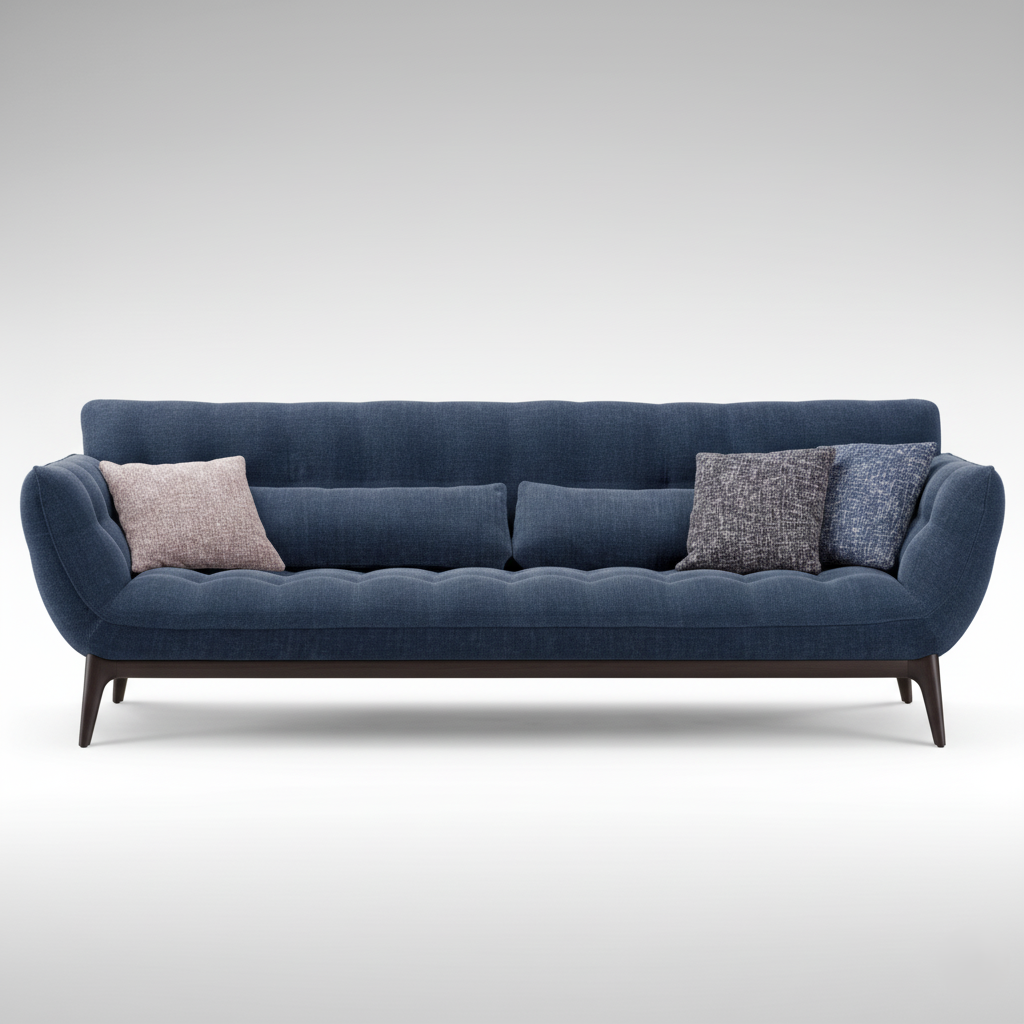 Luxury 3-Seater Premium Sofa for Living Room | Modern Design, Upholstery Fabric, A-Class Wood Construction