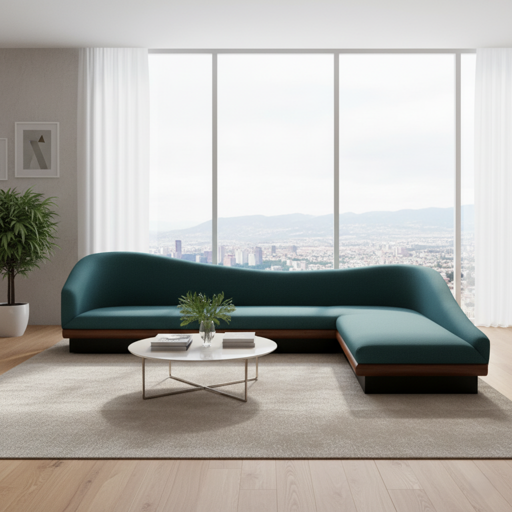 L- Seater Sofa For House Furniture Suede Upholstery, Top Quality Fabric and Premium Quality Wood, Premium and Modern Sofa