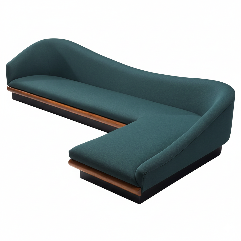 L- Seater Sofa For House Furniture Suede Upholstery, Top Quality Fabric and Premium Quality Wood, Premium and Modern Sofa