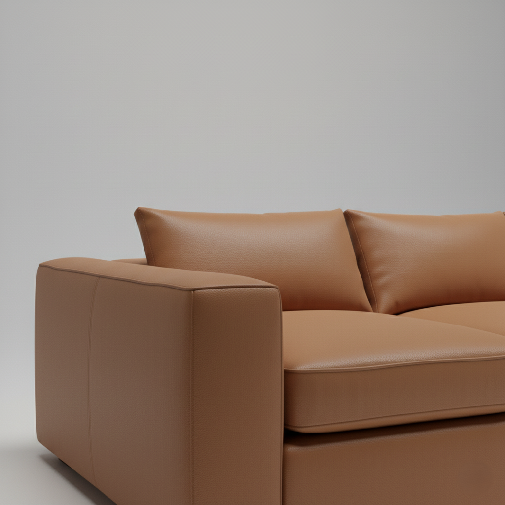 ঘরের আসবাবপত্রের জন্য ৩-সিটের সোফা বিলাসবহুল, গৃহসজ্জার সামগ্রী, লেদারেট ফ্যাব্রিক এবং প্রিমিয়াম মানের ফ্যাব্রিক এবং বসার ঘরের জন্য উচ্চমানের কাঠ