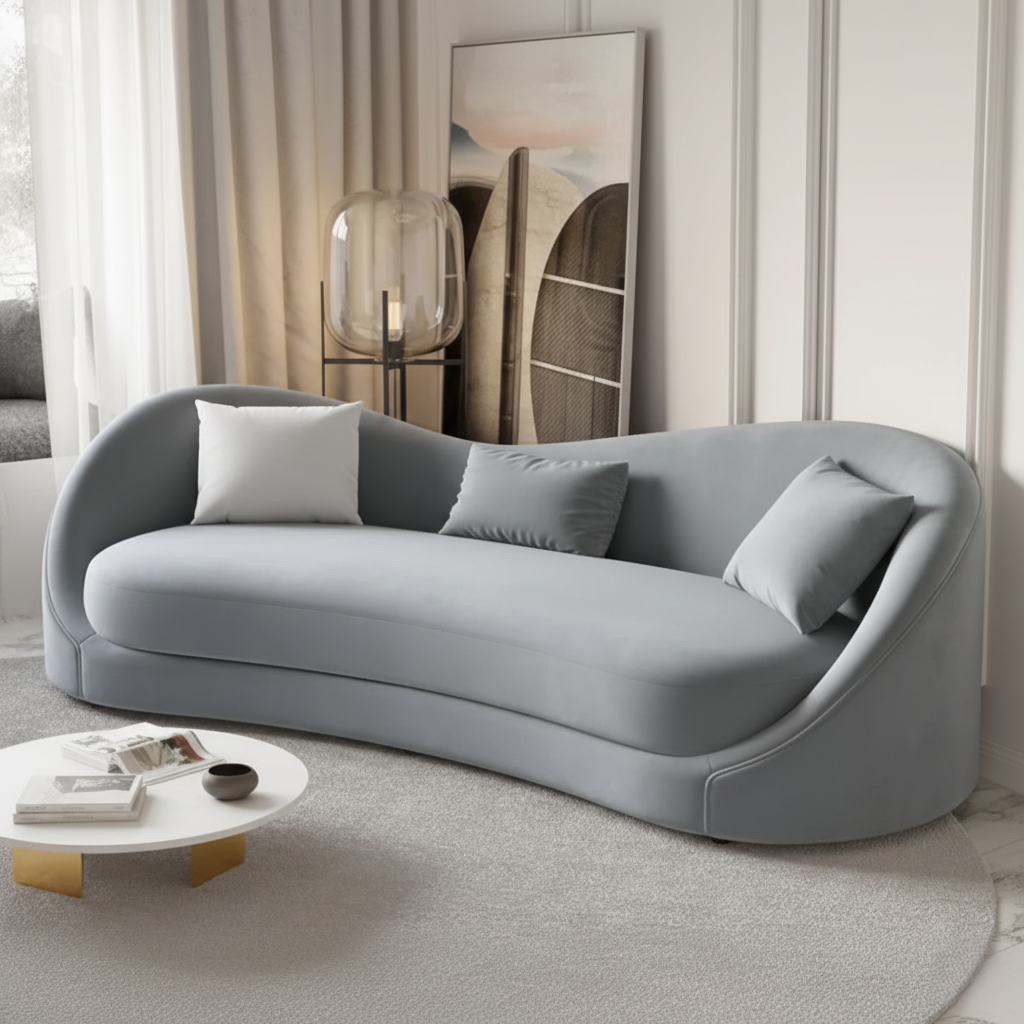 ৩-সিটের সোফা, বাড়ির আসবাবপত্রের জন্য প্রিমিয়াম এবং বিলাসবহুল, গৃহসজ্জার সামগ্রী, ভেলভেট ফ্যাব্রিক এবং প্রিমিয়াম মানের ফ্যাব্রিক এবং বসার ঘরের জন্য এ-শ্রেণীর মানের কাঠ