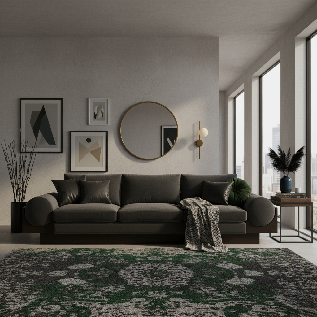 বিলাসবহুল এবং টেকসই বসার বিকল্পের জন্য শীর্ষ-গ্রেড কাঠের সাথে সূক্ষ্ম সোয়েড ফ্যাব্রিক দিয়ে সজ্জিত বাড়ির জন্য আধুনিক 3 আসনের সোফা