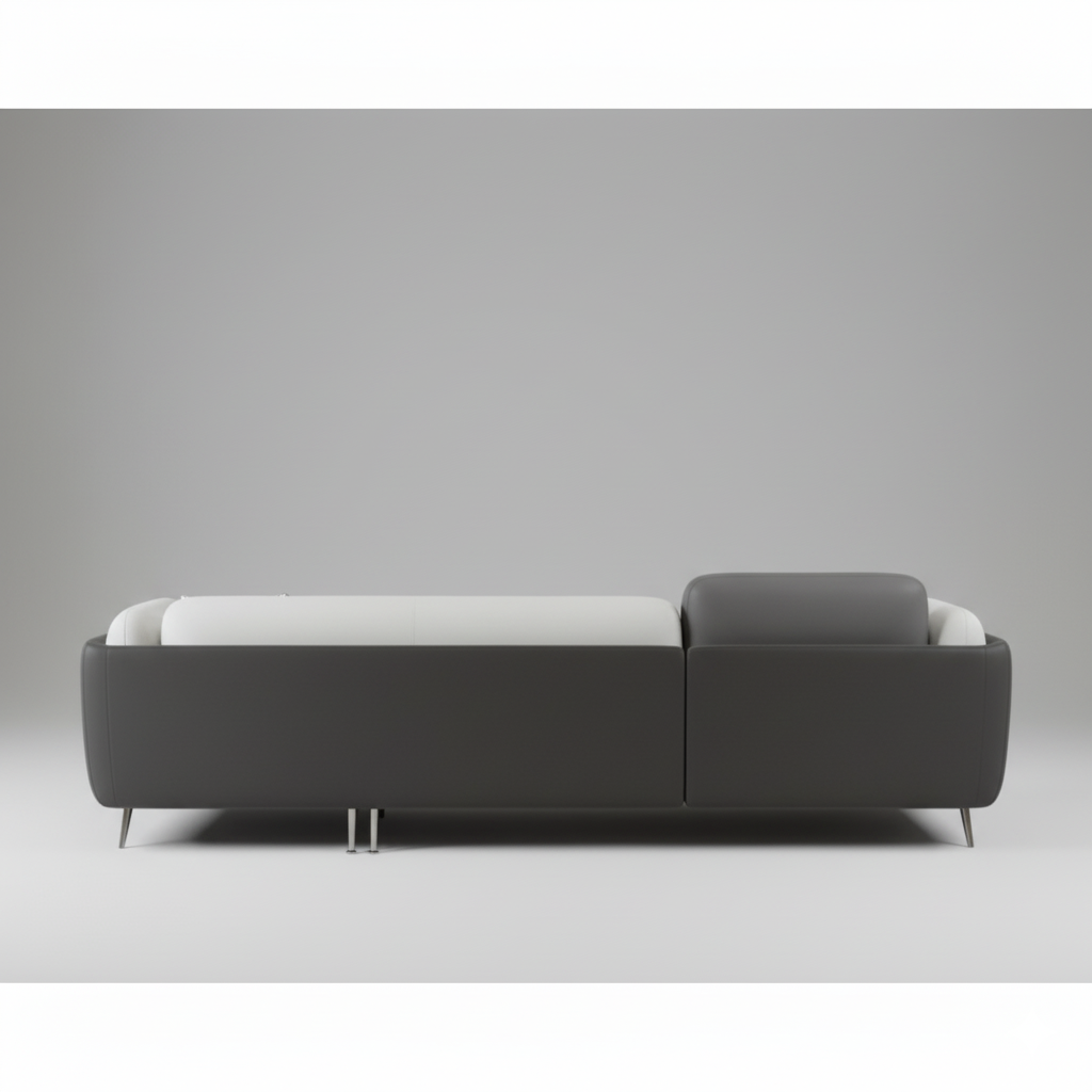 L-Seater Sofa for Home Use with PU Leatherette upholstery, and Solid Premium Wood, Perfect Blend of Comfort and Modern Design