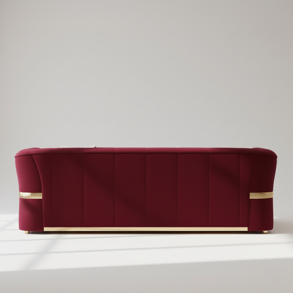 3-Seater Sofa for Home Crafted with Luxurious Velvet Fabric and a Durable Hardwood Frame, Offering Superior Comfort and Contemporary Style