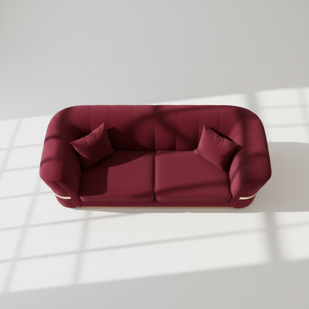 3-Seater Sofa for Home Crafted with Luxurious Velvet Fabric and a Durable Hardwood Frame, Offering Superior Comfort and Contemporary Style