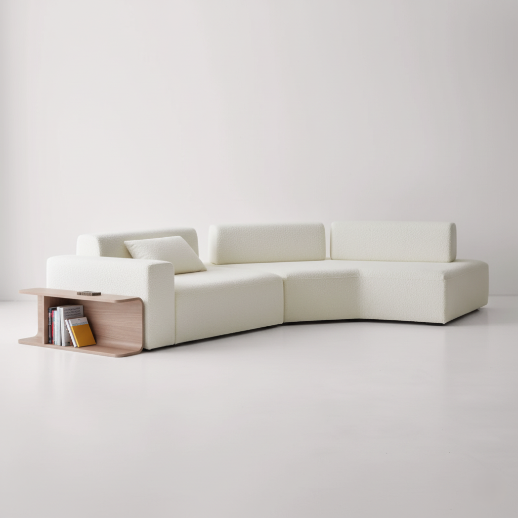 L-Shape Sectional Sofas, High-Quality Fabric, and Solid Premium Wood, Perfect Blend of Comfort and Premium Design