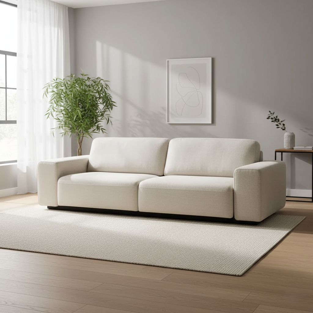 ঘরের আসবাবপত্রের জন্য ৩ আসন বিশিষ্ট সোফা, স্যুয়েড ফ্যাব্রিক, সেরা মানের ফ্যাব্রিক এবং সেরা মানের কাঠ এবং বিলাসবহুল এবং আধুনিক