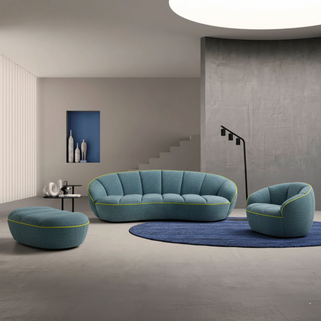 ঘরের আসবাবপত্রের জন্য ৩-সিটের সোফা, আসবাবপত্রের সাজসজ্জা, মার্জিত কাপড়, সেরা মানের কাপড় এবং সেরা মানের কাঠ এবং ডিলাক্স এবং প্রিমিয়াম