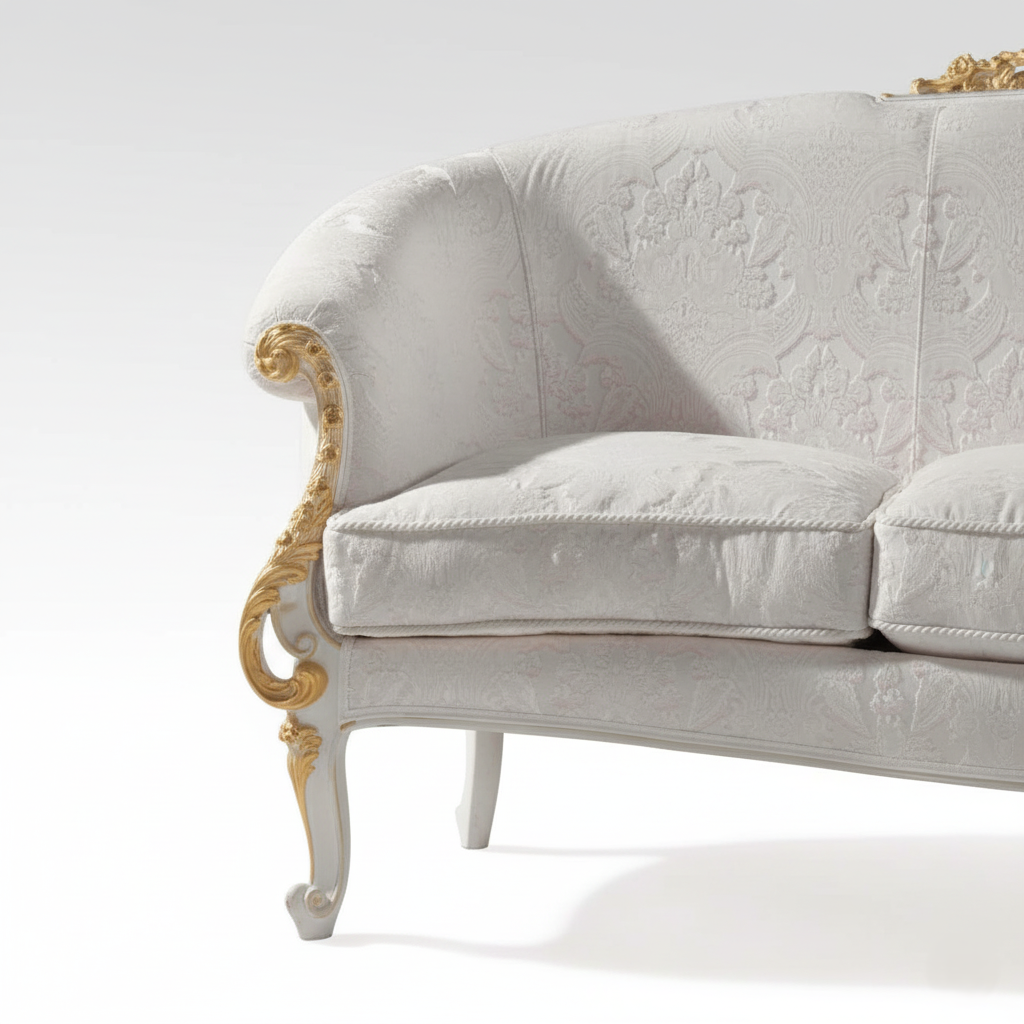 3-Seater Sofa For Home Hand Crafted Furniture Upholstery Elegant Fabric Best Quality Fabric and Premium Quality Wood and luxury and Royal