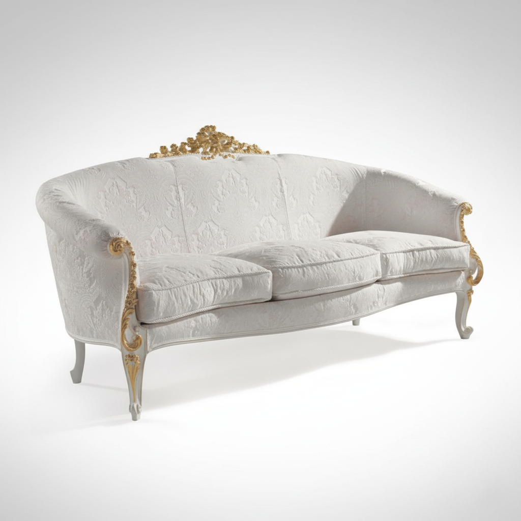 3-Seater Sofa For Home Hand Crafted Furniture Upholstery Elegant Fabric Best Quality Fabric and Premium Quality Wood and luxury and Royal