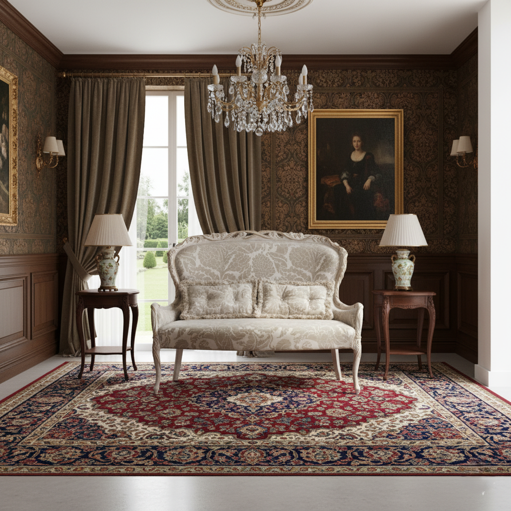 Luxury 3-Seater Carving Sofa for Home Living, Soft Velvet Upholstery and a Superior Comfort and Premium Design