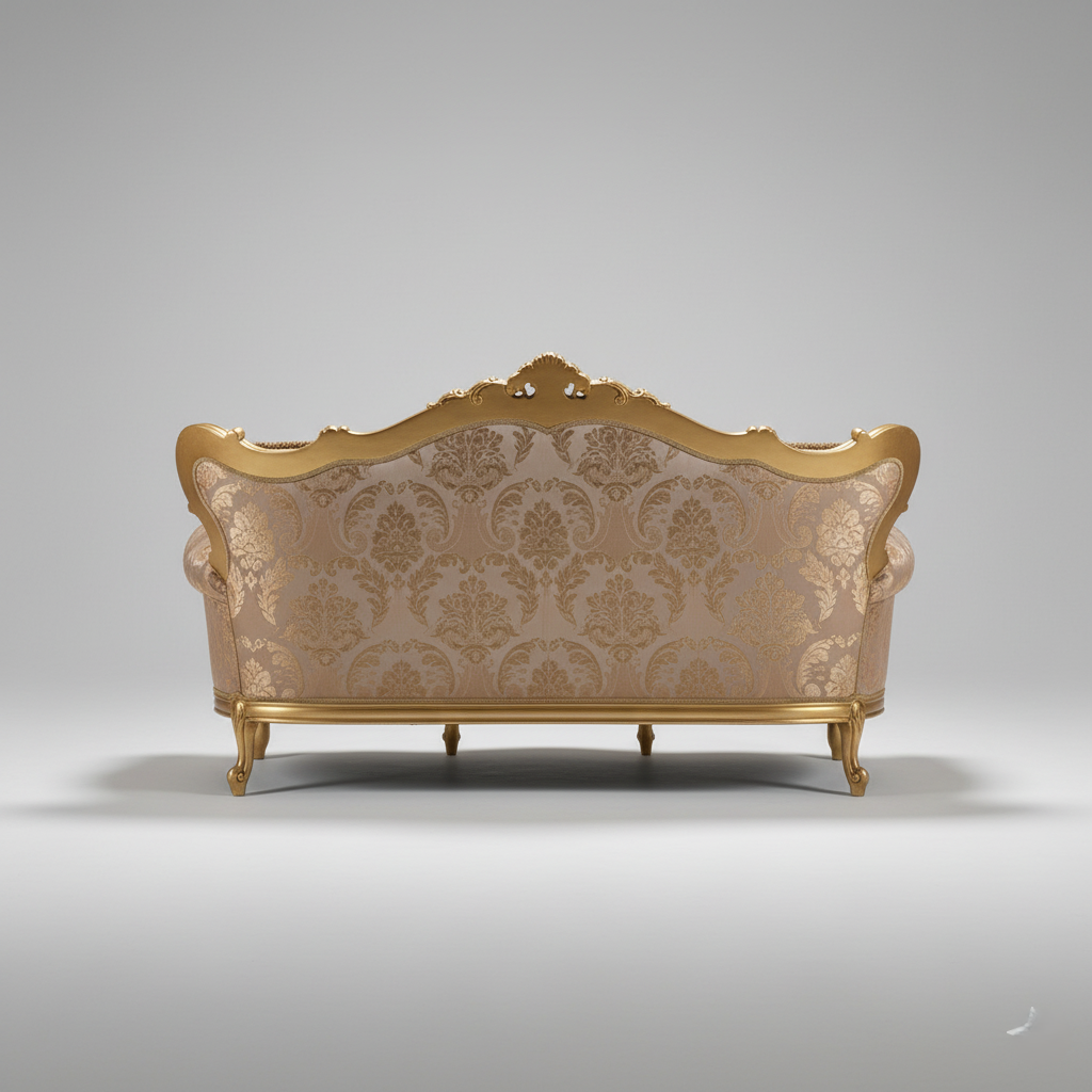 3-Seater Carving Sofa for Home for Luxurious Living Room Appeal, High-Durable Wood and High Quality Upholstery and Handmade design