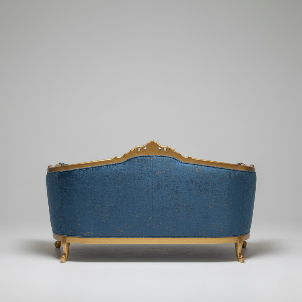 3-Seater Sofa For Luxurious Living Home Seating with Carving Design, Plush Velvet Fabric and Luxury Design