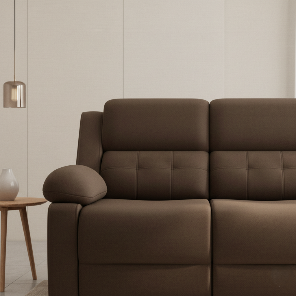 3-Seater Recliner Sofa with PU Leatherette Upholstery, Soft Cushioning, Smooth Recline, and Back Support