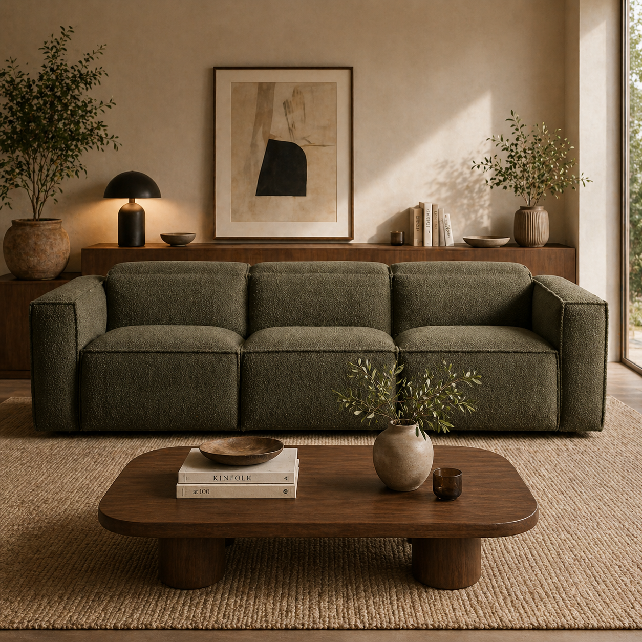 Modern 3 Seater Motion Sofa with Recliner Function, Deep Seating Comfort, Premium Fabric Upholstery, Modular Low Profile Design Sofa