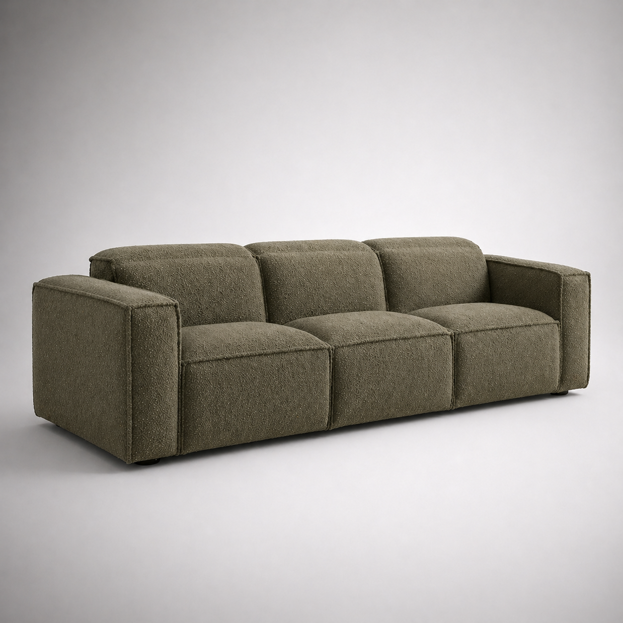 Modern 3 Seater Motion Sofa with Recliner Function, Deep Seating Comfort, Premium Fabric Upholstery, Modular Low Profile Design Sofa