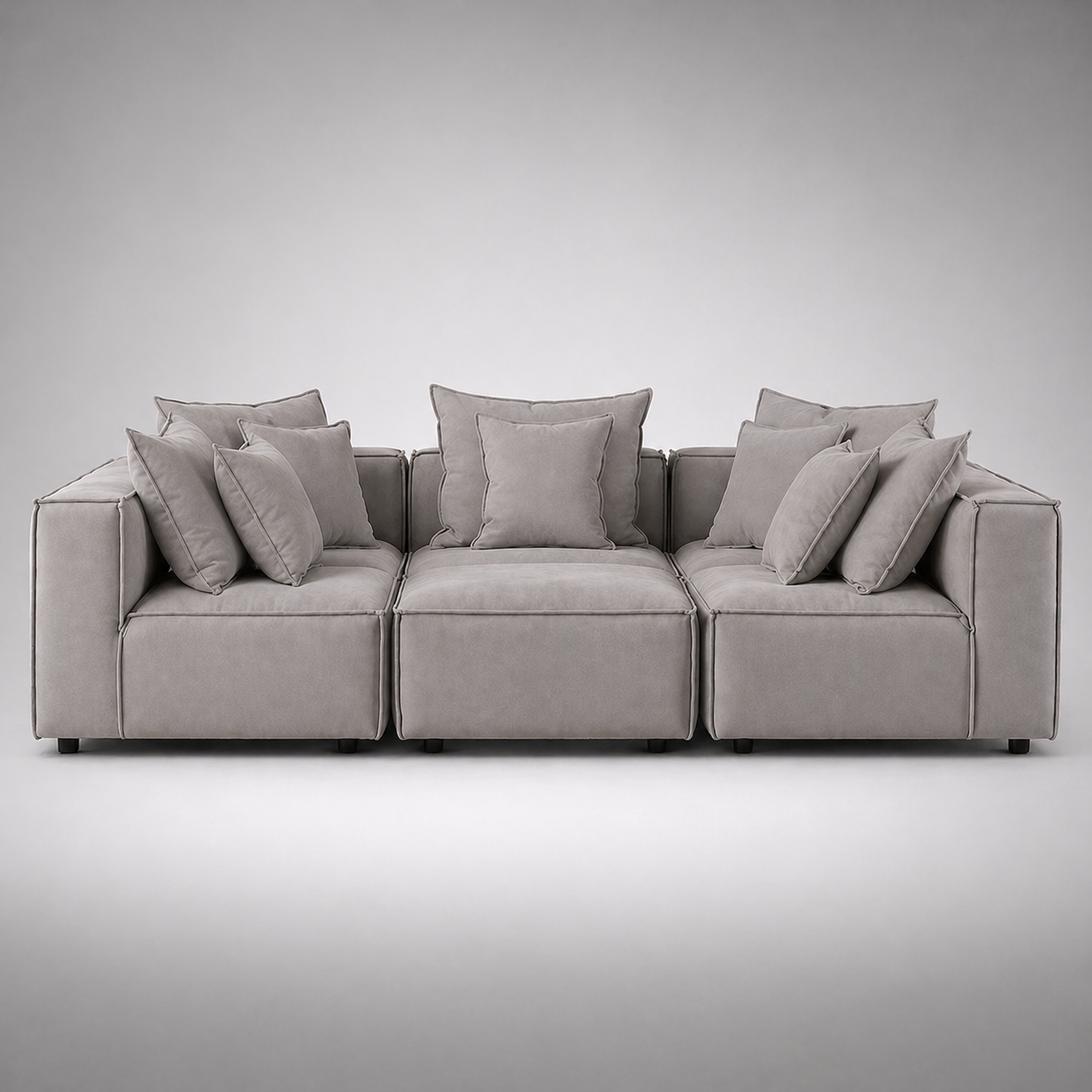 Modern Modular Pit Sectional Sofa with Deep Seating, Premium Upholstery, Luxury Lounge Comfort, Contemporary Design for Spacious Living Rooms
