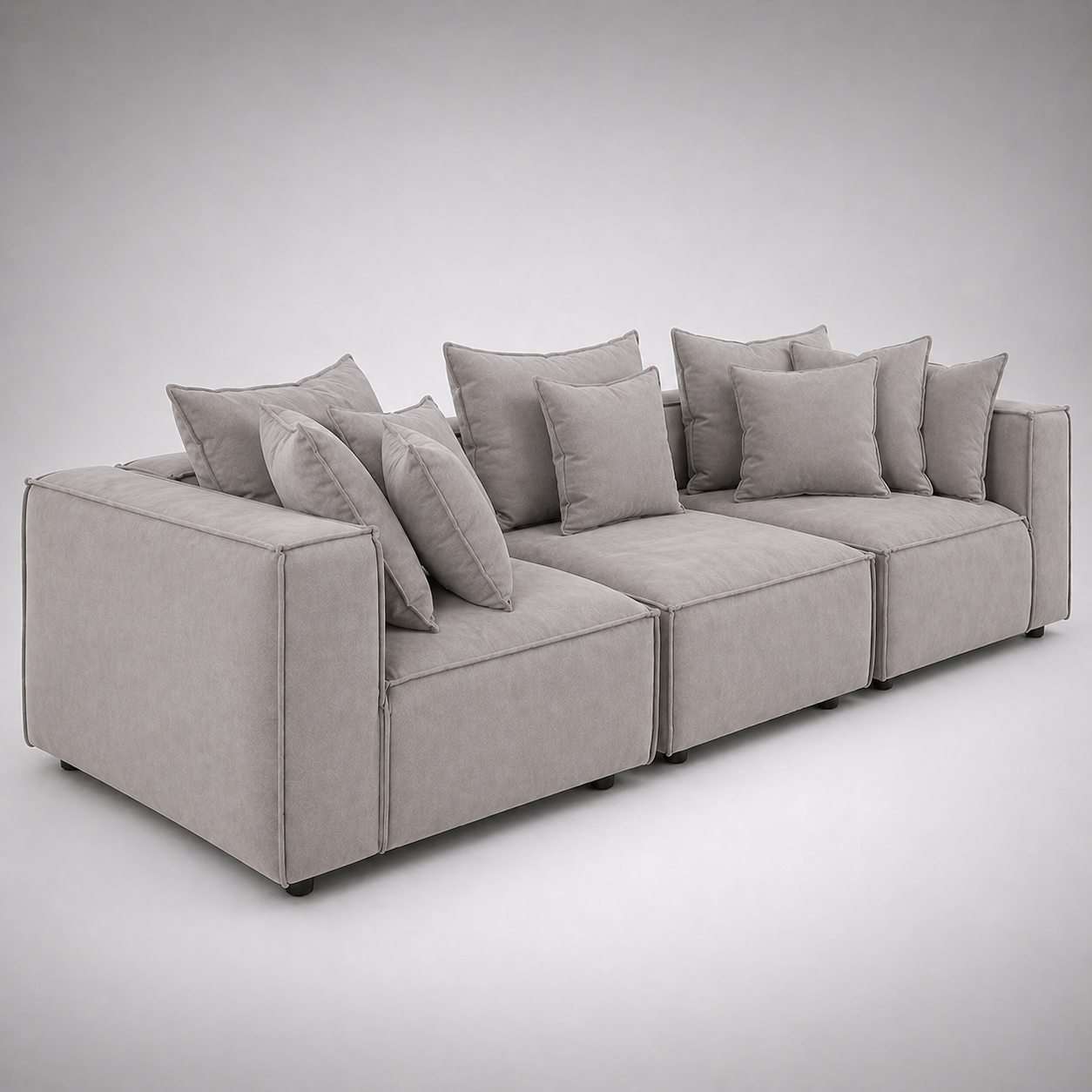 Modern Modular Pit Sectional Sofa with Deep Seating, Premium Upholstery, Luxury Lounge Comfort, Contemporary Design for Spacious Living Rooms