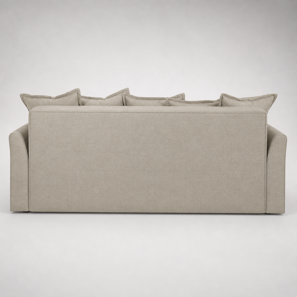 Modern Beige Fabric Sofa Cum Bed with Storage Convertible Pull-Out Sofa Bed for Living Room and Guest Use Space Saving Design