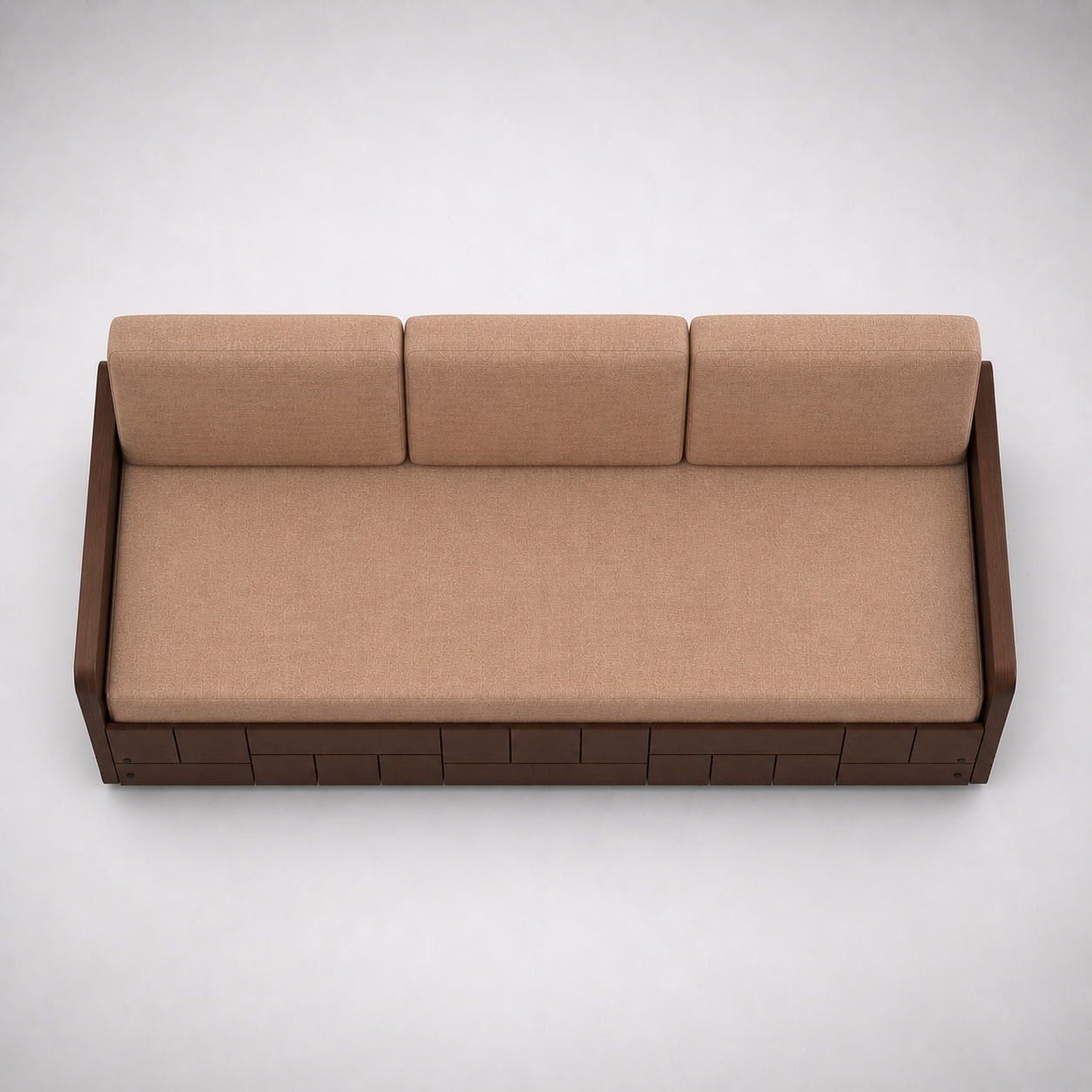 Wooden Sofa Cum Bed with Storage Space Saving Convertible Sofa Bed for Living Room Modern Multipurpose Furniture for Home and Guests